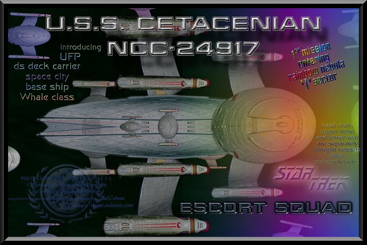 U.S.S. CETACEANIAN NCC-24917, UFP ds deck carrier space city base ship
