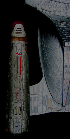 U.S.S. ENTERPRISE NCC-1701-D - warp nacelle top view