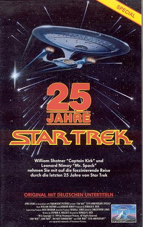 25 Jahre STAR TREK   -   Original mit deutschen Untertiteln     -     VHS-Video