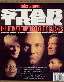 Entertainment Weekly": "Star Trek - The Ultimate Trip Through The Galaxies   (Jan.18, 1995)     -     CLICK FOR MORE INFO