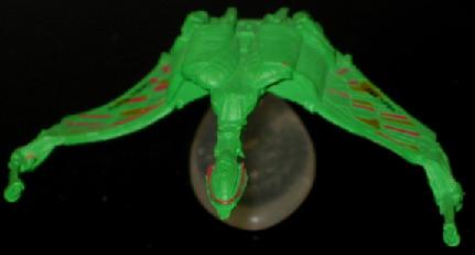Klingon Bird-of-Prey     -     front top view