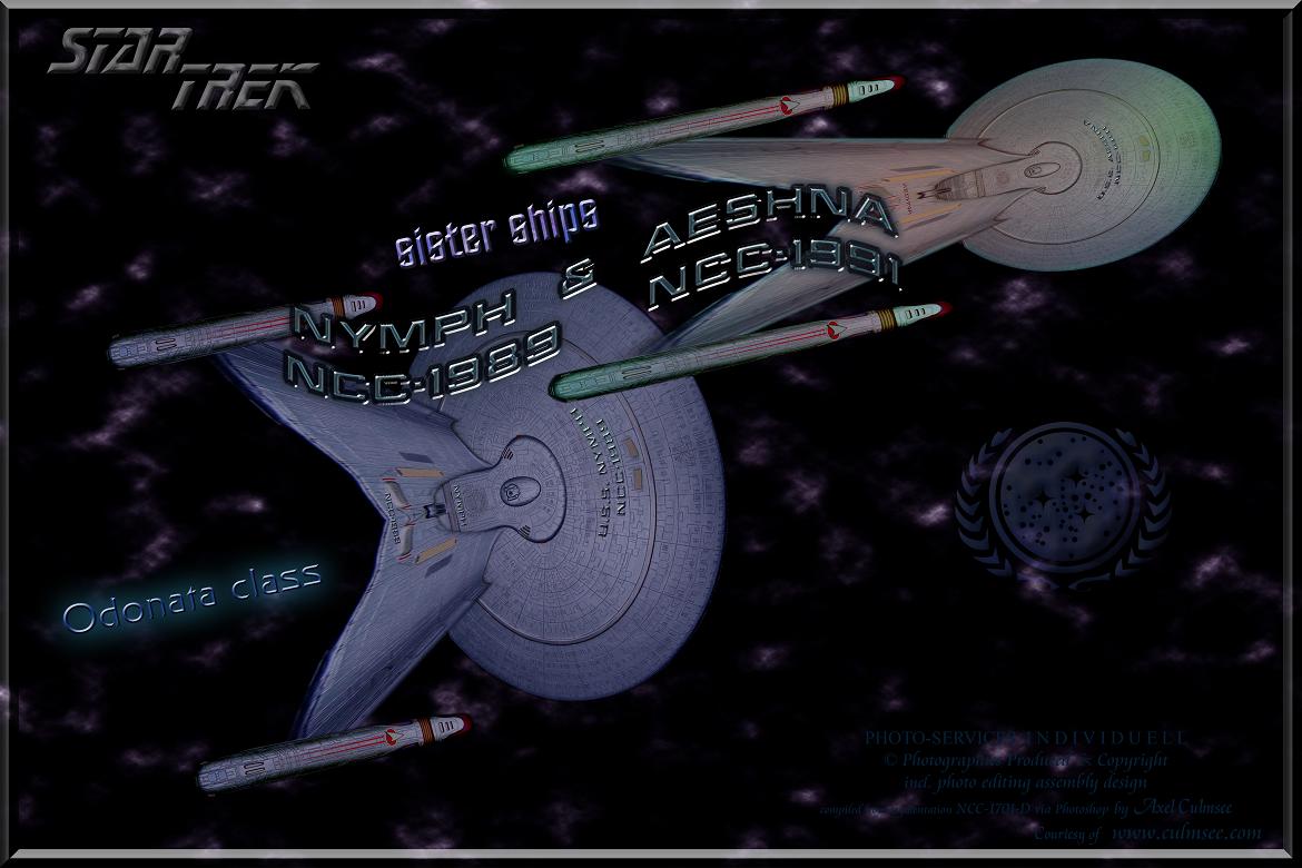 NYMPH NCC-1989 with AESHNA NCC-1991, sisterships Odonata class