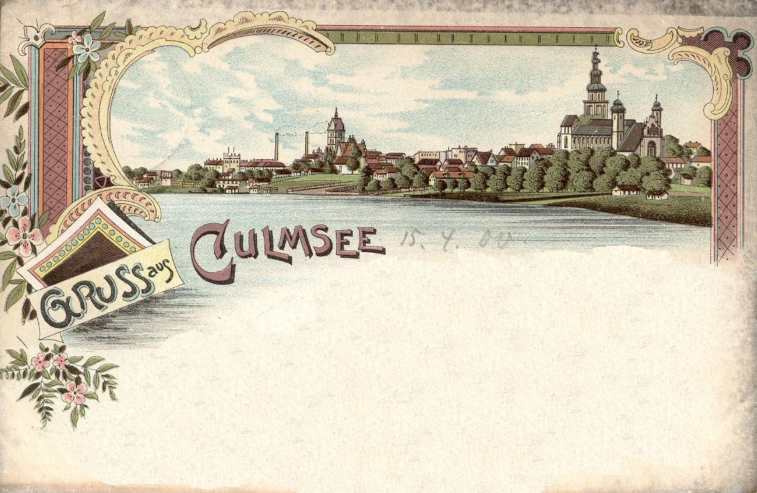 Gruss aus Culmsee, written 1900 April 15th