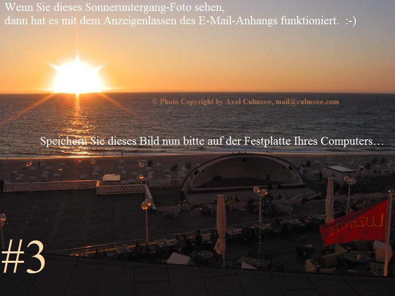 Sonnenuntergang an der Nordsee