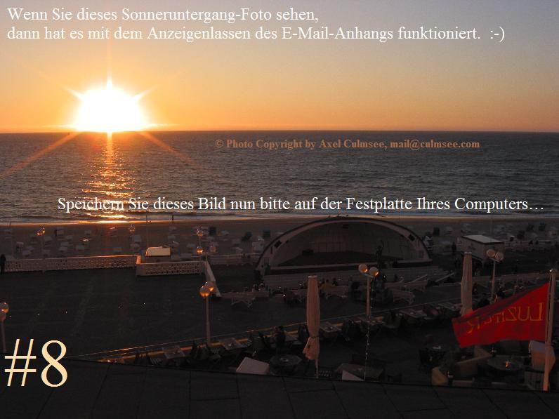 Sonnenuntergang an der Nordsee