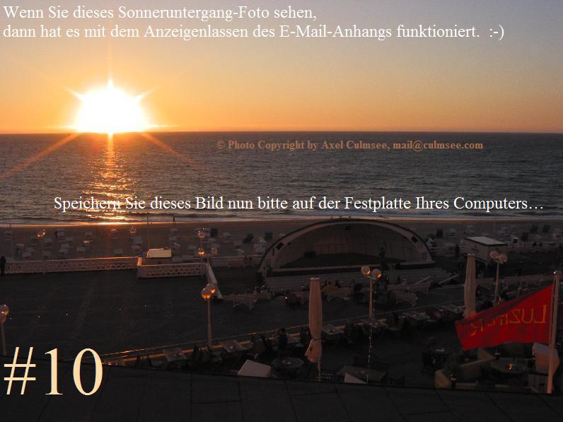 Sonnenuntergang an der Nordsee