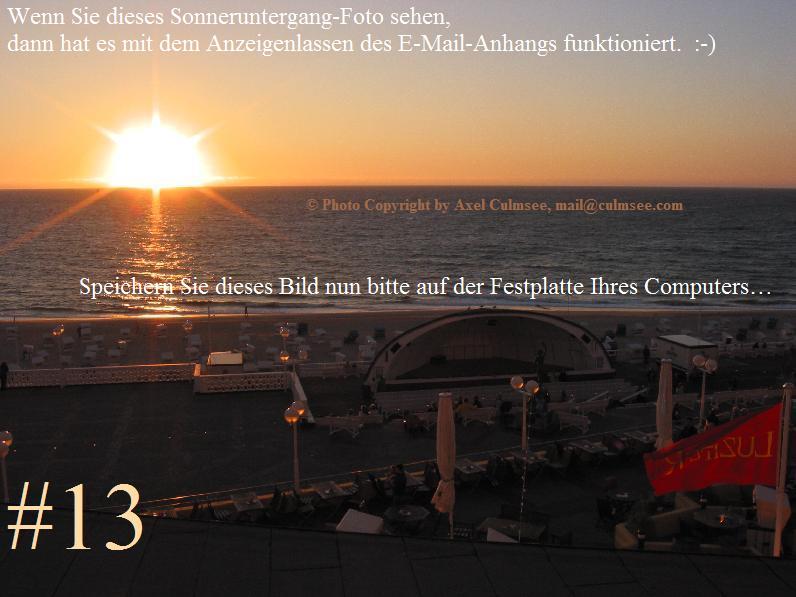 Sonnenuntergang an der Nordsee