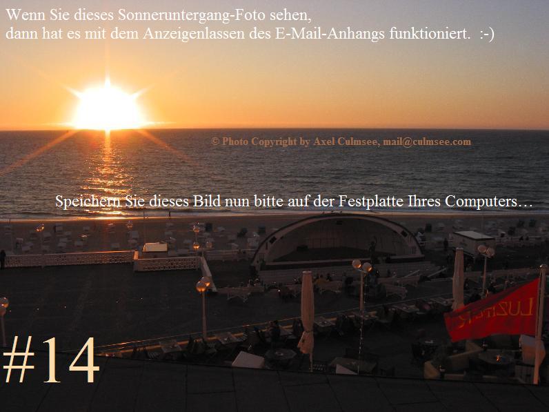 Sonnenuntergang an der Nordsee